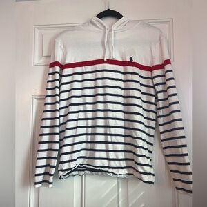 RALPH LAUREN POLO HOODIE Size SMALL Red, White and Blue